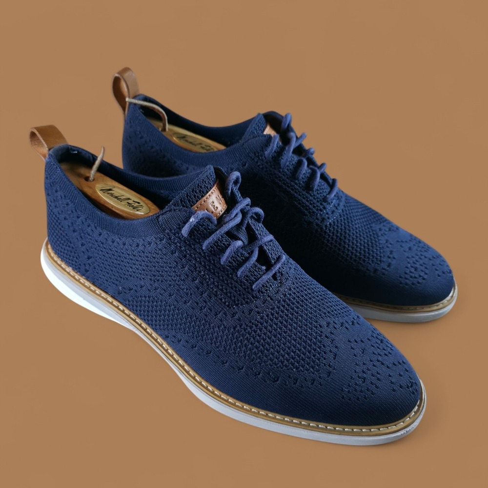 Cole‎ Haan Grand Evolution Stitchlite Oxford Mens Size 9 M Marine Blue Vapor